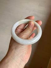 Load image into Gallery viewer, 54.5mm Certified 100% natural Type A sunny green/yellow/white jadeite jade bangle L148-5353