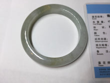 Load image into Gallery viewer, 53.8mm certified 100% natural Type A icy watery green brown purple jadeite jade bangle BL113-9438