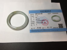 Load image into Gallery viewer, 53.8mm certified 100% natural Type A icy watery green brown purple jadeite jade bangle BL113-9438