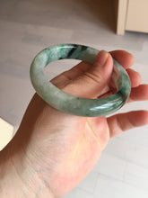 Load image into Gallery viewer, Shopify only 52.9mm Certified Type A 100% Natural green flying flowers Jadeite Jade bangle BF124-8563