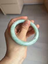 Load image into Gallery viewer, 53.3mm certified natural 100% natural Type A light green round cut jadeite jade bangle BP19-5001
