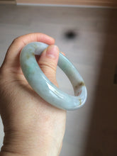Load image into Gallery viewer, Reserved! Please don't order. 56.8mm certified type A 100% Natural icy watery green/white/brown/purple jadeite jade bangle Z127-4408