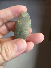 Load image into Gallery viewer, Type A 100% Natural Light Green-Gray (淡油冰) Jadeite Jade Pig Pendant – Abundance, Prosperity, Happiness & Good Fortune PC241