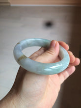 Load image into Gallery viewer, Reserved! Please don't order. 56.8mm certified type A 100% Natural icy watery green/white/brown/purple jadeite jade bangle Z127-4408