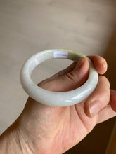 Load image into Gallery viewer, 54.5mm Certified 100% natural Type A sunny green/yellow/white jadeite jade bangle L148-5353