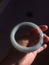 Load image into Gallery viewer, 57mm Certified Type A 100% Natural dark green/white//black Jadeite Jade bangle BK41-8354