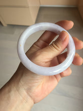 Load image into Gallery viewer, 59.5mm certified 100% Natural type A light purple white Jadeite Jade bangle PC249-0347