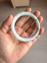 Load image into Gallery viewer, 55.3mm certified 100% natural Type A light green purple brown round cut jadeite jade bangle BS111-2543