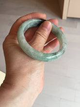 Load image into Gallery viewer, Shopify only 52.9mm Certified Type A 100% Natural green flying flowers Jadeite Jade bangle BF125-8568
