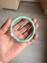 Load image into Gallery viewer, 58.5mm certified Type A 100% Natural light green round cut Jadeite Jade bangle PB264-3255