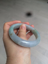 Load image into Gallery viewer, Reserved! Please don't order. 56.8mm certified type A 100% Natural icy watery green/white/brown/purple jadeite jade bangle Z127-4408
