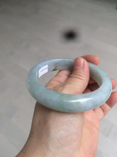 Load image into Gallery viewer, Reserved! Please don't order. 56.8mm certified type A 100% Natural icy watery green/white/brown/purple jadeite jade bangle Z127-4408