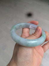 Load image into Gallery viewer, Reserved! Please don't order. 56.8mm certified type A 100% Natural icy watery green/white/brown/purple jadeite jade bangle Z127-4408