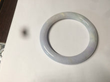 Load image into Gallery viewer, 54mm Certified type A 100% Natural white/light purple round cut Jadeite bangle AC77-0319