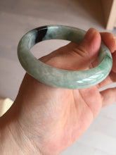 Load image into Gallery viewer, Shopify only 52.9mm Certified Type A 100% Natural green flying flowers Jadeite Jade bangle BF125-8568