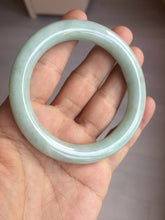 Load image into Gallery viewer, 54.9mm certified natural 100% natural Type A light green round cut jadeite jade bangle BP18-4995