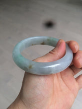Load image into Gallery viewer, Reserved! Please don't order. 56.8mm certified type A 100% Natural icy watery green/white/brown/purple jadeite jade bangle Z127-4408