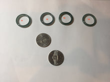 Load image into Gallery viewer, 16.9mm size 6 1/2 17.1mm 6 3/4 100% natural type A icy watery green/blue icy watery Guatemala jadeite jade band ring group BP81