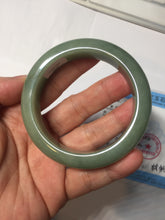 Load image into Gallery viewer, 52mm certified natural 100% natural Type A summer leave green jadeite jade bangle AA86-4910