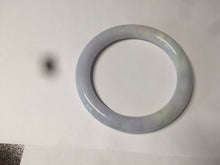Load image into Gallery viewer, 54mm Certified type A 100% Natural white/light purple round cut Jadeite bangle AC77-0319