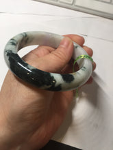 Load image into Gallery viewer, 57.8mm certified 100% natural light green/purple jadeite jade bangle F110-6206