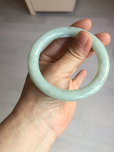 Load image into Gallery viewer, 54.9mm certified natural 100% natural Type A light green round cut jadeite jade bangle BP18-4995
