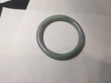 Load image into Gallery viewer, 58.8mm Certified Type A 100% Natural light green purple gray round cut Jadeite Jade bangle BH96-(1940)