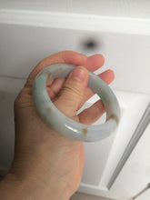 Load image into Gallery viewer, Reserved! Please don't order. 56.8mm certified type A 100% Natural icy watery green/white/brown/purple jadeite jade bangle Z127-4408