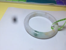 Load image into Gallery viewer, 56.5mm certified 100% natural Type A green purple brown jadeite jade bangle G77-5703
