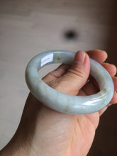 Load image into Gallery viewer, 54.8mm certified type A 100% Natural icy watery green/white/brown jadeite jade bangle Z126-4403