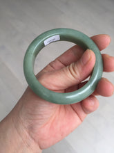 Load image into Gallery viewer, 52mm certified natural 100% natural Type A summer leave green jadeite jade bangle AA86-4910