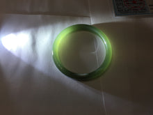 Load image into Gallery viewer, 53.7mm Certified 100% Natural lake green gray black Nephrite Bangle HN174-6922