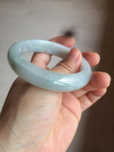 Load image into Gallery viewer, 54.8mm certified type A 100% Natural icy watery green/white/brown jadeite jade bangle Z126-4403