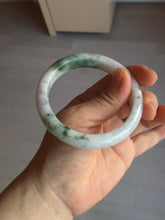 Load image into Gallery viewer, 56.6mm certificated Type A 100% Natural green purple white Jadeite Jade bangle BL66-6241