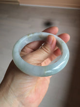 Load image into Gallery viewer, 54.8mm certified type A 100% Natural icy watery green/white/brown jadeite jade bangle Z126-4403