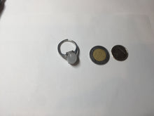 Load image into Gallery viewer, 100% natural type A white four-prong jadeite jade ring PA80