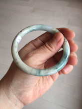 Load image into Gallery viewer, 56.8mm Certified Type A 100% Natural light green/yellow/red strawberry jelly Jadeite Jade bangle AA87-3950