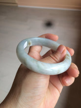 Load image into Gallery viewer, 54.8mm certified type A 100% Natural icy watery green/white/brown jadeite jade bangle Z126-4403