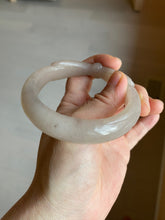 Load image into Gallery viewer, 56mm 100% natural light Pink/black/purple Quartzite (Shetaicui jade) 3D carved Bow knot bangle SY8