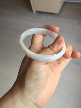 Load image into Gallery viewer, 55.6mm certified 100% natural Type A icy watery light purple white slim jadeite jade bangle BP16-2698