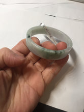 Load image into Gallery viewer, 51.8mm Certified type A 100% Natural green/purple Jadeite Jade square bangle F111-7277
