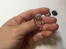 Load image into Gallery viewer, 100% natural type A white four-prong jadeite jade ring PA80