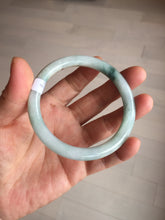 Load image into Gallery viewer, 56.8mm Certified Type A 100% Natural light green/yellow/red strawberry jelly Jadeite Jade bangle AA87-3950