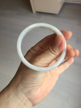 Load image into Gallery viewer, 55.6mm certified 100% natural Type A icy watery light purple white slim jadeite jade bangle BP16-2698