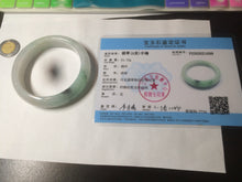 Load image into Gallery viewer, 55.6mm Certified type A 100% Natural icy watery light green Jadeite bangle AY24-1699