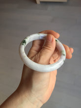 Load image into Gallery viewer, 56.4 mm certificated Type A 100% Natural green purple white Jadeite Jade bangle BL65-6232