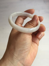 Load image into Gallery viewer, 55.6mm certified 100% natural Type A icy watery light purple white slim jadeite jade bangle BP16-2698