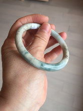 Load image into Gallery viewer, 56.8mm Certified Type A 100% Natural light green/yellow/red strawberry jelly Jadeite Jade bangle AA87-3950