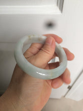 Load image into Gallery viewer, 54.8mm certified type A 100% Natural icy watery green/white/brown jadeite jade bangle Z126-4403