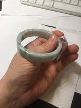 Load image into Gallery viewer, 51.8mm Certified type A 100% Natural green/purple Jadeite Jade square bangle F111-7277